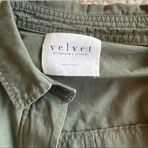 NEW Velvet by Graham & Spencer Cropped Army Jacket - Picture 8 of 11